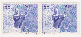 Скандинавія Скандинавия ^/--/^ Швеция 1971 г. № 740 А гашеная сцепка ^_^^^ Швеція 1971 р. No 740 А гашена зчіпка - фото фото фото