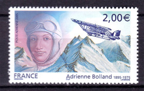 Транспорт Транспорт ^/--/^ Авиация .  Франция 2005 г MNH - АВИАПОЧТА - Адриенне Боллан ^_^^^ Франція 2005 р MNH - АВІАПОЧТА - Адрієнне Боллан - фото фото фото