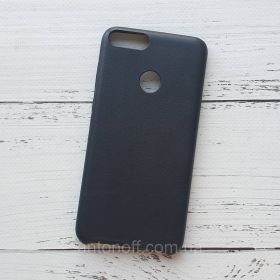 Чохли, бампера Чехлы, бампера ^/--/^ Чохол для Huawei P Smart (FIG-LX /--/ 1) шкіряний, чорний ^_^^^ Чехол для Huawei P Smart (FIG-LX /--/ 1) кожаный, черный - фото фото фото