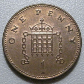 Єлизавета II (після ) Елизавета II (после ) ^/--/^ Велика Британія 1 пенні 1999 року Магнітна 43145 ^_^^^ Великобритания 1 пенни 1999 года Магнитная 43145 - фото фото фото