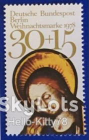 НДР, ФРН ГДР, ФРГ ^/--/^ Западный Берлин 1978 Рождество Mi 581 MNH ^_^^^ Західний Берлін 1978 Різдво Mi 581 MNH - фото фото фото
