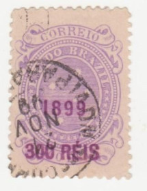 Південна Америка Южная Америка ^/--/^ Бразилия   1899  г. № 140  гашеная ^_^^^ Бразилія 1899 р. No 140 гашена - фото фото фото