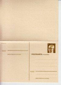 Європа Европа ^/--/^ Германия . Зап. Берлин 1972 г   ( 8 пф ) - ПК с ответной карточкой + ПК чистая - 2 /--/ е ПК / 3 скана ^_^^^ Німеччина . Зап. Берлін 1972 р (8 пф) - ПК з карткою + ПК чиста - 2 /--/ е ПК / 3 скана - фото фото фото