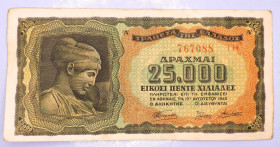 Греція Греция ^/--/^ Греция Греція 25000 драхм 1943 ^_^^^ Греция 25000 драхм 1943 - фото фото фото