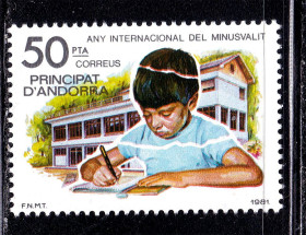 Малі Держави Європи Малые Государства Европы ^/--/^ Андорра  SP  1981 г  MNH - дети ^_^^^ Андорра SP 1981 MNH - діти - фото фото фото