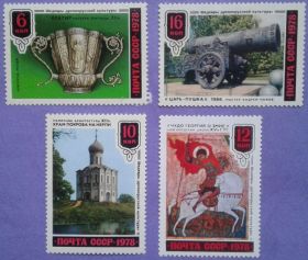 СРСР - СССР - ^/--/^ СССР 1978 древнерусское искусство СК 4846-4849 MNH ^_^^^ СРСР 1978 давньоруське мистецтво СК 4846-4849 MNH - фото фото фото