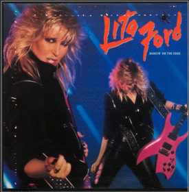 Платівки Пластинки ^/--/^ Lita Ford - Dancin&amp;apos; On The Edge - 1984.   (LP). 12. Vinyl. Пластинка. U.S.A. ^_^^^ Lita Ford — Dancin&amp;apos; On The Edge — 1984. (LP). 12. Vinyl. Платівка. U.S.A. - фото фото фото