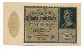 Німеччина Германия ^/--/^ GERMANY Firmendruck Германия 10000 марок 1922 белая бумага. Серия из 3 знаков, № 6 цифр. Сохран! ^_^^^ GERMANY Firmendruck Німеччина 10000 марок 1922 білий папір. Серія з 3 знаків, No 6 цифр. Збереження! - фото фото фото