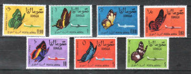 Фауна Фауна ^/--/^ NM Фауна . Сомали 1961 г  MNH - бабочки - авиация ^_^^^ NM Фауна . Сомалі 1961 р MNH - метелики - авіація - фото фото фото