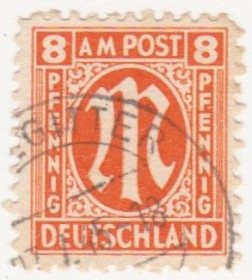 НДР, ФРН ГДР, ФРГ ^/--/^ Германия British American Zone 1945 - 1949 г. № 6 А гашеная ^_^^^ Німеччина British American Zone 1945 - 1949 р. No 6 А гашена - фото фото фото