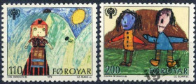 Мистецтво Искусство ^/--/^ Фарерские острова. Рисунки   (серия без 1 м.)** 1979 г. ^_^^^ Фарерські острови. Малюнки (серія) 1979 - фото фото фото