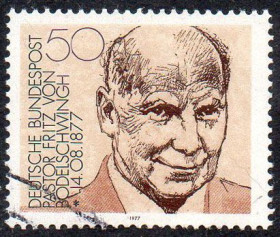 Інші країни Другие страны ^/--/^ ФРН 1977 - 100 років від дня народження Фрідріха фон Бодельвікеля  (Гб) ^_^^^ ФРГ 1977 - 100 лет со дня рождения Фридриха фон Бодельвикеля (Гб) - фото фото фото