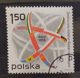 Польща Польша ^/--/^ Польша 1976 г - 20 лет Объединенному институту ядерных исследований в Дубне ^_^^^ Польща 1976 - 20 років Об'єднаному інституту ядерних досліджень в Дубні - фото фото фото