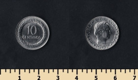 Колумбія Колумбия ^/--/^ Колумбия 10 сентаво 1967 ^_^^^ Колумбія 10 Сентаво 1967 - фото фото фото