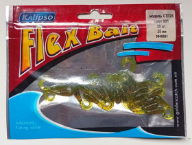 Воблери, принади Воблеры, приманки ^/--/^ Силиконовые приманки Kalipso Flex Bait CTF /--/ 25, цвет 001, 20 штук (I)  (новые) ^_^^^ Силіконові приманки Kalipso Flex Bait CTF /--/ 25, колір 001, 20 штук (I) (нові) - фото фото фото