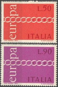 Італія, Ватикан Италия, Ватикан ^/--/^ Италия 1971 Европа CEPT Mi 1335-1336 MNH ^_^^^ Італія 1971 Європа CEPT Mi 1335-1336 MNH - фото фото фото