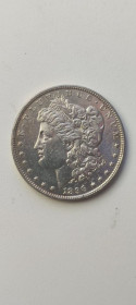 Обігові Обиходные ^/--/^ Монета США 1 доллар Моргана 1886 год серебро sb /--/ 365 ^_^^^ Монета США 1 долар Моргана 1886 срібло sb /--/ 365 - фото фото фото