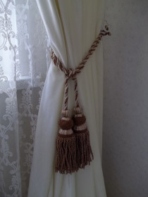 Штори, підхоплення Шторы, подхваты ^/--/^ Prom    ( 2 шт пара) Двойные кисти подхваты для штор  Германия ^_^^^ Prom ( 2 шт пари) Подвійні пензля підхопи для штор Німеччина - фото фото фото