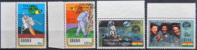 Інше Другое ^/--/^ Гана Космос Аполло-11 1970 Надпечатка Филвыставка ^_^^^ Гана Космос Аполло-11 1970 Наддрук Філвиставка - фото фото фото