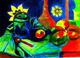 Картини, Гравюри, Живопис та Графіка Картины, Гравюры, Живопись и Графика ^/--/^ Натюрморт бумага цвет. карандаш ручная работа 15*20 /--/ см. ^_^^^ Натюрморт папір кольор. олівець ручна робота 15 * 20 см. - фото фото фото