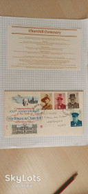 Європа Европа ^/--/^ Конверт первого дня КПД Великобритания 1974 1874 100 летие Черчилль Уинстон 10 пенсов пенни самолеты сертификат ^_^^^ Конверт першого дня ККД Велика Британія 1974 1874 100 років Черчилль Вінстон 10 пенсів пенні літаки сертифікат - фото фото фото