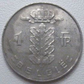 Бельгія Бельгия ^/--/^ Бельгія 1 франк 1975 року Belgie 42653 ^_^^^ Бельгия 1 франк 1975 года Belgie 42653 - фото фото фото