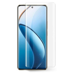 Чохли, бампера Чехлы, бампера ^/--/^ Захисне скло Fiji Curved UV для Realme 12 Pro 5 /--/ G (RMX /--/ 3842) анти-відбитки (з клеєм та УФ лампой) Clea ^_^^^ Защитное стекло Fiji Curved UV для Realme 12 Pro 5 /--/ G (RMX /--/ 3842) анти-отпечатки (с клеем и УФ лампой) Clea - фото фото фото