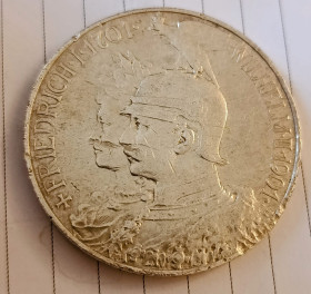 Німецька імперія (-) Германская империя (-) ^/--/^ 5 марок &amp;quot;200 лет Прусского королевства&amp;quot; 1901 года. ^_^^^ 5 марок &amp;quot; 200 років Прусського королівства &amp;quot; 1901 року. - фото фото фото