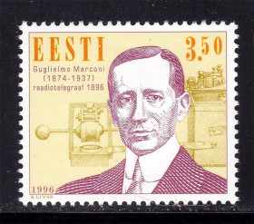 Балтійські країни Балтийские страны ^/--/^ Эстония 1996 г MNH - личности - Маркони ^_^^^ Естонія 1996 MNH - особистості - Марконі - фото фото фото