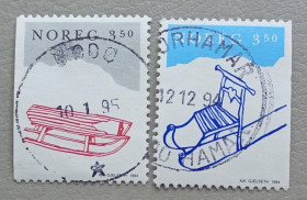 Скандинавія Скандинавия ^/--/^ Норвегия 1994 г - Рождественские марки ^_^^^ Норвегія 1994 - Різдвяні марки - фото фото фото