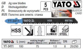 Фрези Фрезы ^/--/^ Набор полотно для електролобзика YATO 8 /--/ TPI l /--/ 100 мм 5 штук YT-3411 ^_^^^ Набір полотно для електролобзика YATO 8 /--/ TPI l /--/ 100 мм 5 штук YT-3411 - фото фото фото