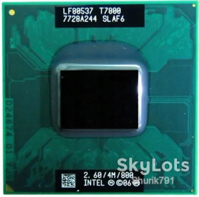 Процесори Процессоры ^/--/^ Процессор для ноутбука Intel Core 2 Duo T /--/ 7800 2.6 /--/ GHz Socket P SLAF /--/ 6 ^_^^^ Процесор для ноутбука Intel Сore 2 Duo T /--/ 7800 2.6 /--/ GHz Socket P SLAF /--/ 6 - фото фото фото