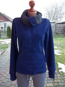 Кофти Кофты ^/--/^ Prom     ( 44 р) Женский флисовый  свитер кофта на молнии Б / У ^_^^^ Prom ( 44 р) Жіночий флісовий светр кофта на блискавці Б / У - фото фото фото