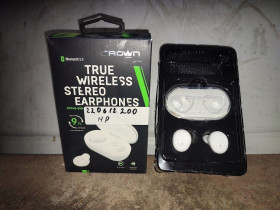 Навушники Наушники ^/--/^ Беспроводные наушники Crown CMTWS-5001 White № 220612200 ^_^^^ Бездротові навушники Crown CMTWS-5001 White No 220612200 - фото фото фото