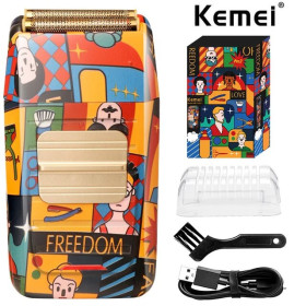 Електробритви Электробритвы ^/--/^ Электробритва Kemei, 2 ножа с сетками, 7500 /--/ об.мин. ^_^^^ Електробритва Kemei, 2 ножа з сітками, 7500 /--/ об. хв. - фото фото фото