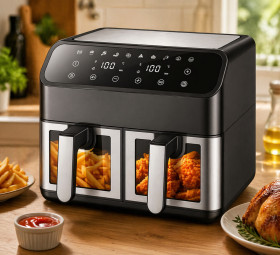 Аерогриль Аэрогриль ^/--/^ Аерофритюрниця DOMOTEC Air Fryer MS-3226, 4800 Вт 13 л ^_^^^ Аэрофритюрница DOMOTEC Air Fryer MS-3226, 4800 Вт 13 л - фото фото фото
