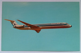 Іноземні Иностранные ^/--/^ Открытка Самолет Republic Airlines McDonnell Douglas DC-9 Super 80 ^_^^^ Літак Republic Airlines McDonnell Douglas DC-9 Super 80 - фото фото фото