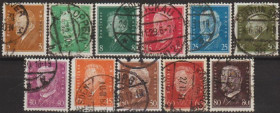 Веймарська республіка Веймарская республика ^/--/^ 1928 - Німеччина - Стандарт - Президенти Mi.410-22 _27,30 € ^_^^^ 1928 - Германия - Стандарт - Президенты Mi.410-22 _27,30 € - фото фото фото