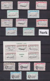 Транспорт Транспорт ^/--/^ Авиация EU  Гернси - Сарк 1967 г MNH -  зуб + б/з блоки -  JFK ^_^^^ Авіація EU Гернсі - Сарк 1967 р MNH - зуб + б/з блоки - JFK - фото фото фото