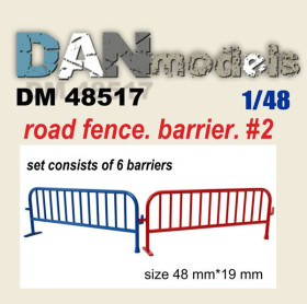 Аксесуари Аксессуары ^/--/^ Danmodel 48517 -  Дорожное ограждение, барьер. Набор №2. Набор 6 шт. Смола. печать 3 /--/ D, 1/48 ^_^^^ Danmodel 48517 - Дорожня огорожа, бар'єр. Набір No /--/ 2. Набір 6 шт. Смола. печатка 3 /--/ D, 1/48 - фото фото фото