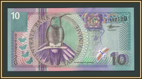 Сурінам Суринам ^/--/^ Суринам 10 гульденов 2000 P-147 UNC ^_^^^ Сурінам 10 гульденів 2000 P-147 UNC - фото фото фото