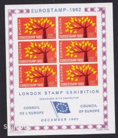 Великобританія Великобритания ^/--/^ Великобритания  1962 г - MNH - сувенирный лист ^_^^^ Великобританія 1962 р - MNH - сувенірний лист - фото фото фото
