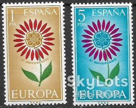 Іспанія Испания ^/--/^ Испания 1964 Европа CEPT Mi 1501-1502 MNH ^_^^^ Іспанія 1964 Європа CEPT Mi 1501-1502 MNH - фото фото фото