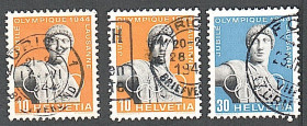 Швейцарія Швейцария ^/--/^ Швейцария  (1944) 50-летие Международного олимпийского комитета ^_^^^ Швейцарія (1944) 50-річчя Міжнародного олімпійського комітету - фото фото фото