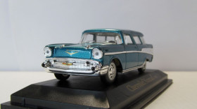 : Закордонні : Зарубежные ^/--/^ Chevrolet Nomad 1957, DeAgostini. 1:43 открытый блистер. AUTO AMERIKA Итальянская журналка ^_^^^ Chevrolet Nomad 1957, DeAgostini. 1:43 відкритий блістер. AUTO AMERIKA Італійська журналка - фото фото фото