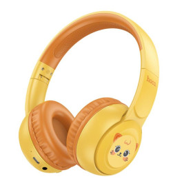 Навушники, гарнітури Наушники, гарнитуры ^/--/^ Навушники Bluetooth бездротові Hoco W /--/ 60 накладні дитячі з мікрофоном Yellow ^_^^^ Наушники Bluetooth беспроводные Hoco W /--/ 60 накладные детские с микрофоном Yellow - фото фото фото