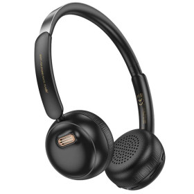 Навушники, гарнітури Наушники, гарнитуры ^/--/^ Навушники Bluetooth бездротові Hoco W /--/ 62 Verso Retro накладні з мікрофоном Black ^_^^^ Наушники Bluetooth беспроводные Hoco W /--/ 62 Verso Retro накладные с микрофоном Black - фото фото фото