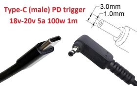 Інше Другое ^/--/^ Кабель-переходник триггер PD 18-20 /--/ v Type-C (max 5 /--/ a, 100 /--/ w) на 3.0 /--/ x /--/ 1.0(0.9/1.1)mm 1 /--/ m з USB Type-C (mal ^_^^^ Кабель-перехідник тригер PD 18-20 /--/ v Type-C (max 5 /--/ a, 100 /--/ w) на 3.0 /--/ x /--/ 1.0(0.9/1.1)mm 1 /--/ m з USB Type-C (mal - фото фото фото