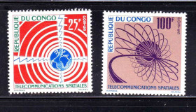 Освоєння космосу Освоение космоса ^/--/^ Космос .  Конго 1963 г  MNH - телекоммуникация ^_^^^ Конго 1963 MNH - телекомунікація - фото фото фото