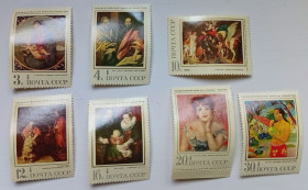 СРСР - СССР - ^/--/^ СССР 1970 Эрмитаж, живопись, MNH (II) ^_^^^ СРСР 1970 Ермітаж, живопис, MNH (II) - фото фото фото